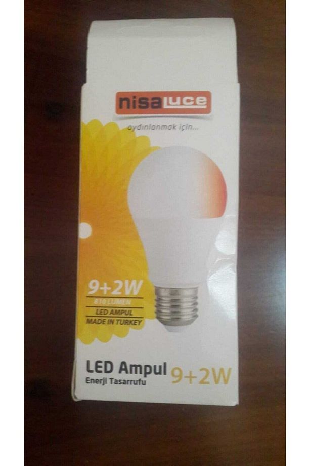 Led Ampul. 9 Watt Normal Ve 2 Watt Gece Lambası Let Ampul Bir Arada. Tekli - 1