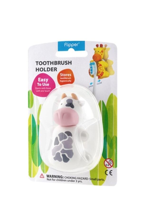 Flipper Animal Series Toothbrush Container-cow