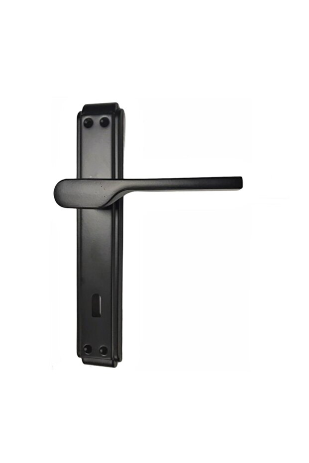 Hira Eda Rose Matte Black Door Handle Aluminum Room
