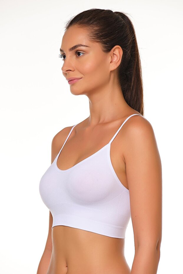 Seamless Thin Strap Bustier 4003 - 3