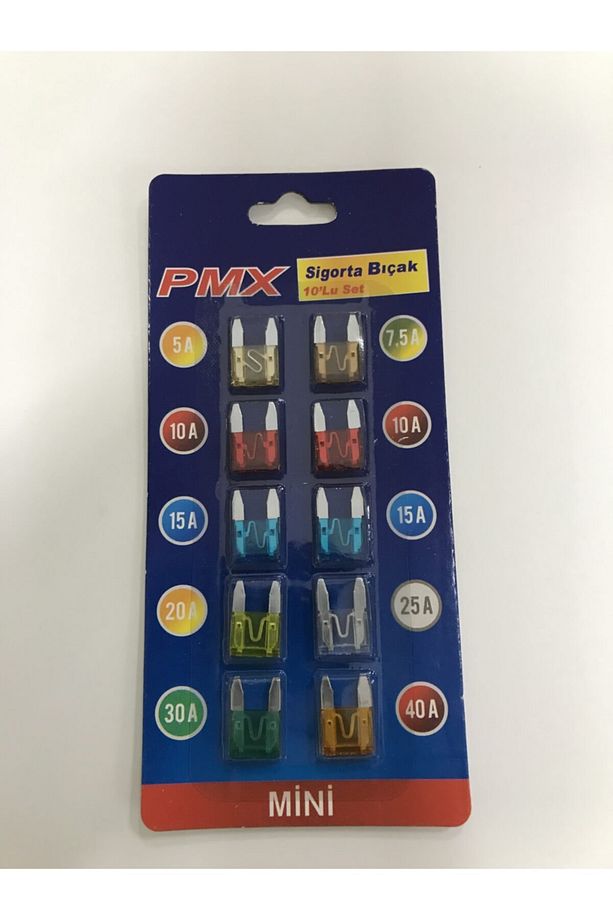 Mini Bıçak Sigorta 10 Lu Set 5-7,5-10-15-20-25-30-40 Amper - 1