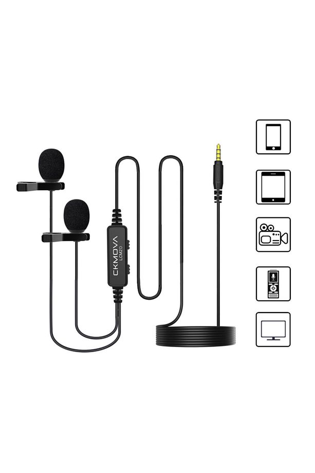 Lcm 2d – 3.5 Mm Konnektörlü Klipsli 2’li Yaka Mikrofonu - 2