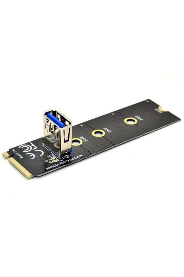 4444 Ngff M2 Ssd To Usb 3.0 Pci-e 1x 16x Çevirici Dönüştürücü Riser Kart Adaptörü - 4