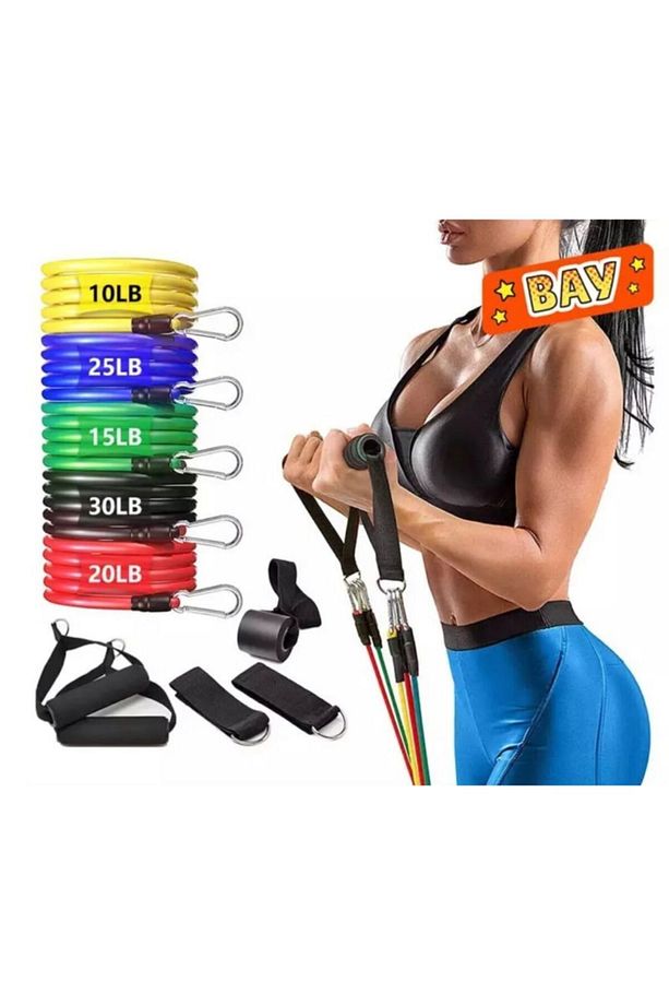 11 Parça Latex Direnç Lastiği Seti Kapı Arkası Direnç Bandı - 1