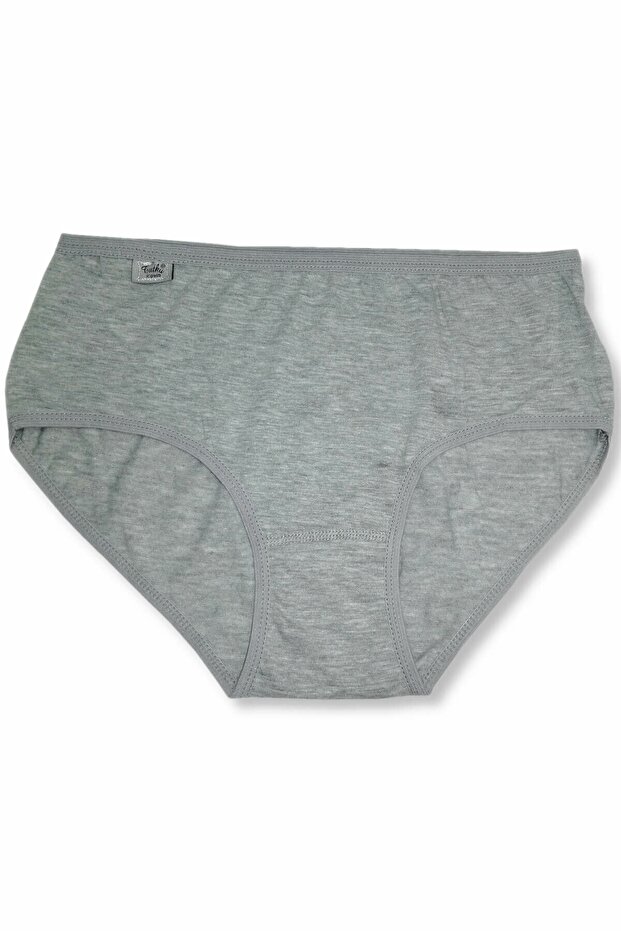6 Pieces Gray Color Lycra Thin Waist Bato Panties