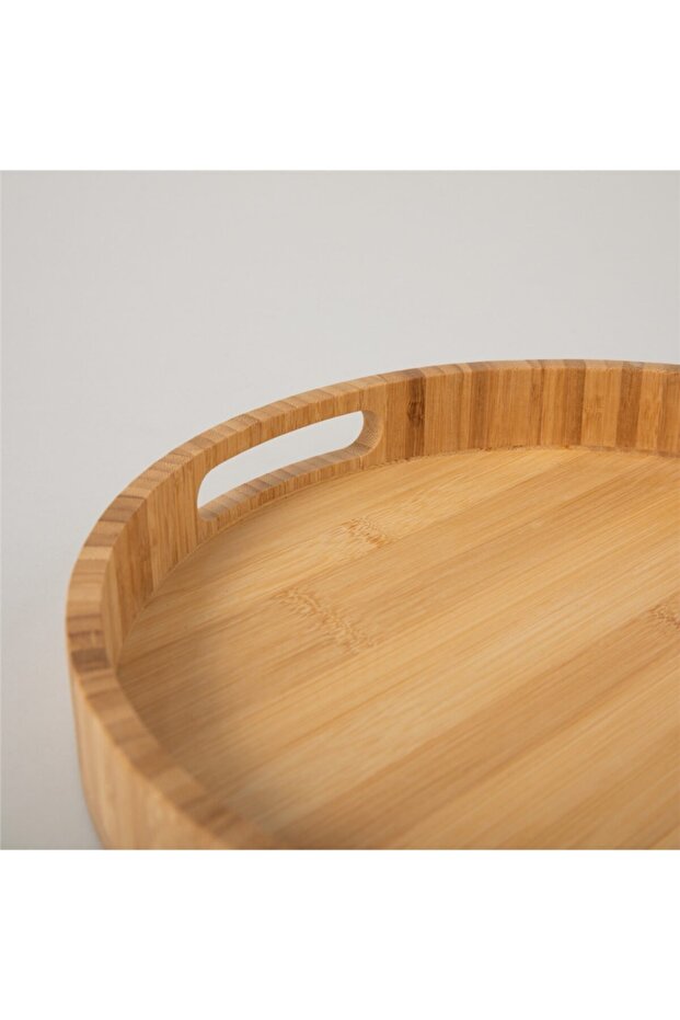 Wei Bambu Yuvarlak Tepsi 33 cm - 3