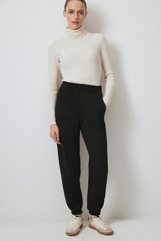 LASTİKLİ ŞARDONLU ÖRME PANTOLON - 2
