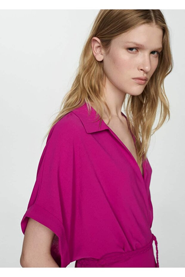 Langer Jumpsuit mit Bindedetail - 6