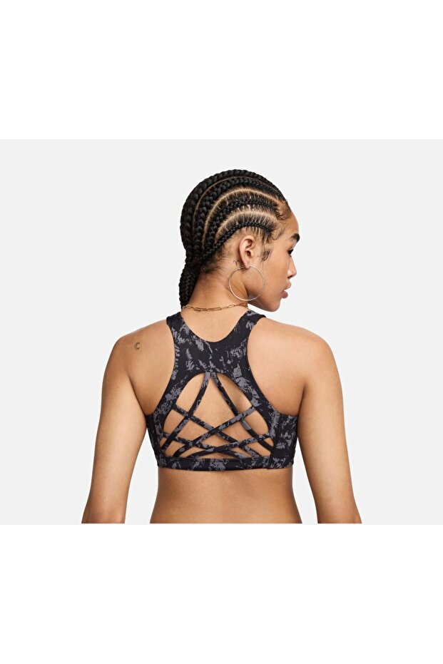 One Strappy Back Lightly Lined Medium-Support Printed Training Kadın Bra ASLAN SPORT - 1