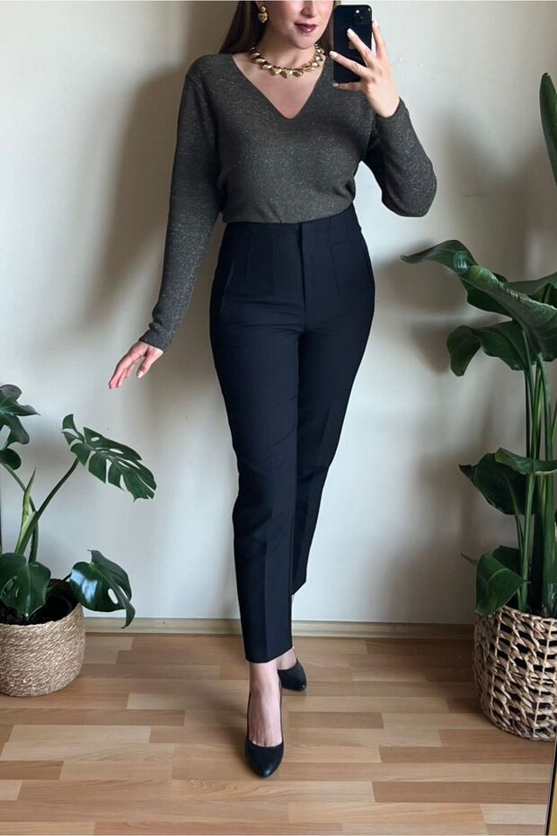 HAKİ SİMLİ TRİKO KAZAK - 2