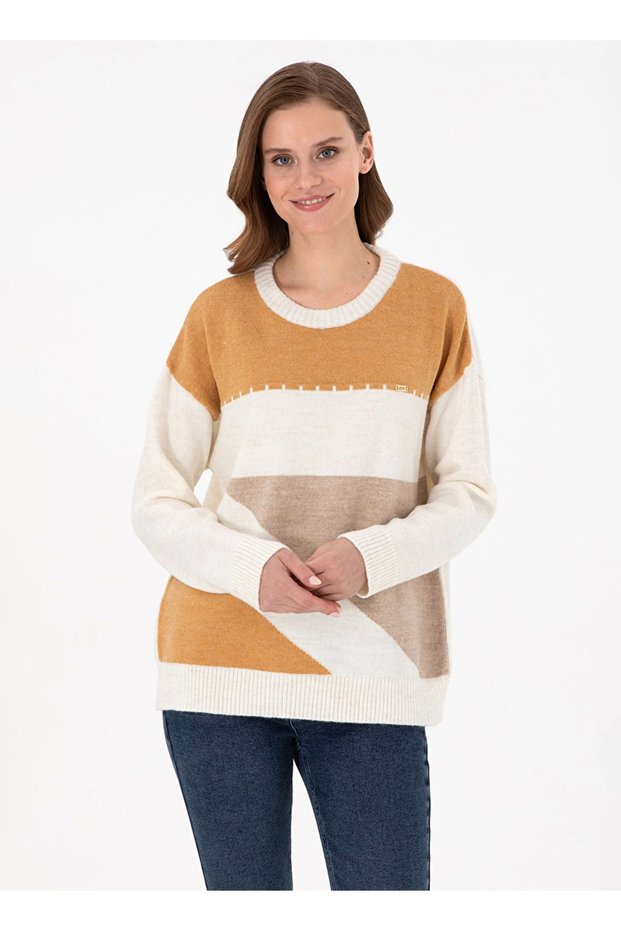 U.S. Polo Assn. Camel Hair Women's Cycling Comfort Fit Sweatshirt Acaci Dmls