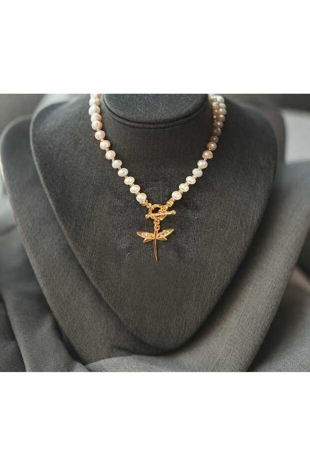 DRAGONFLY İNCİ KOLYE - 1