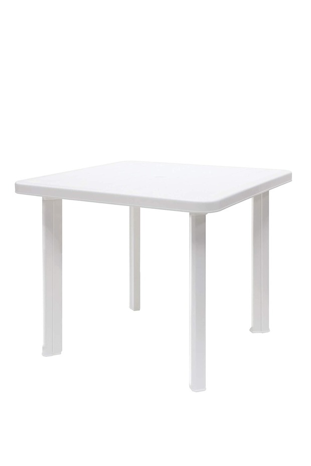 طاولة مطبخ بلاستيك بيضاء 80 سم - 2