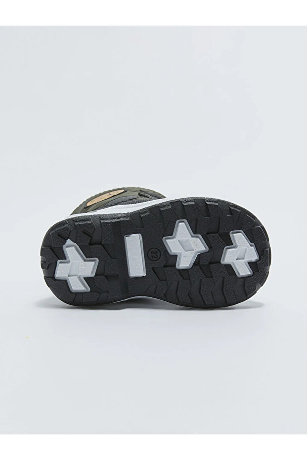 LCW STEPS Haki Baskılı Fermuarlı Erkek Bebek Kar Botu - 6