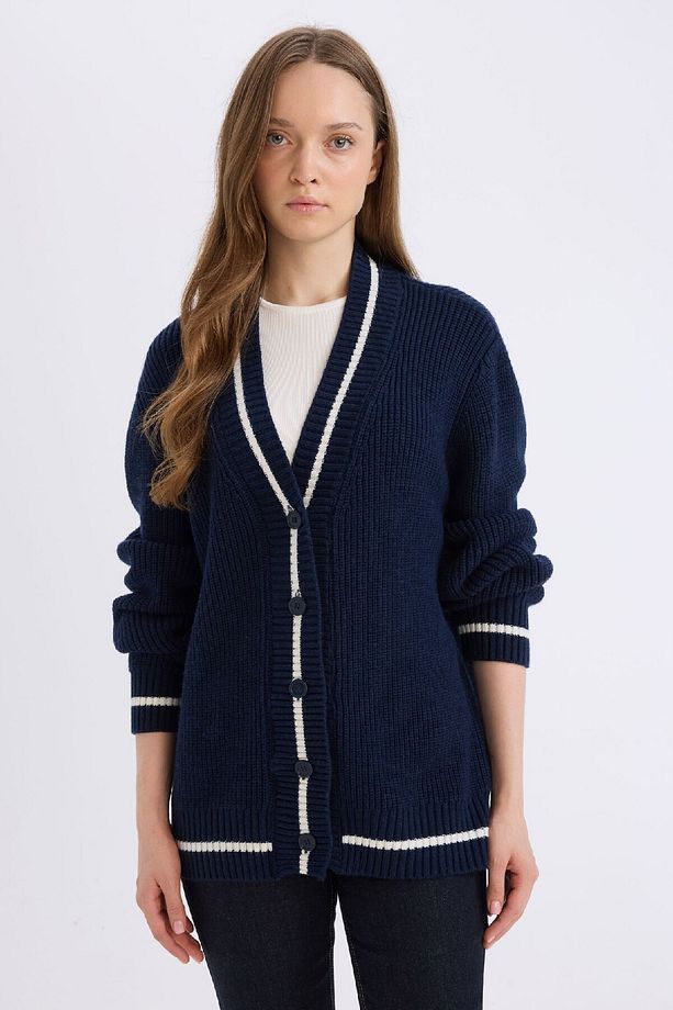 Regular Fit V Yaka Hırka D5030ax24au - 1