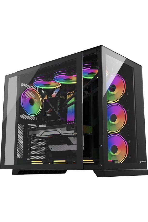 Warcry Evo Argb Temper Cam Type-c Atx Gaming Kasa Kontrolcü Vardır Kumandasız - 1