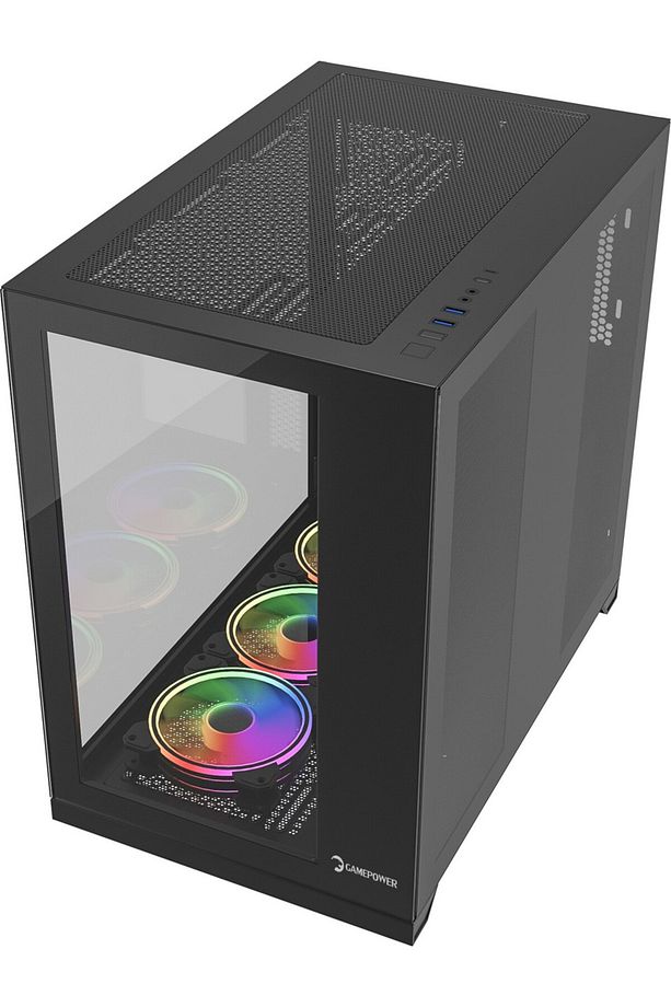 Warcry Evo Argb Temper Cam Type-c Atx Gaming Kasa Kontrolcü Vardır Kumandasız - 4