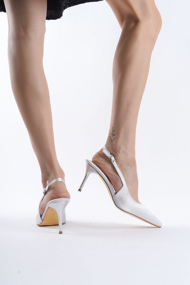 Klasik Kumaş Stiletto Ayakkabı - 4