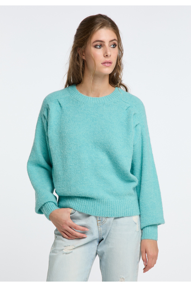 Legerer Strickpullover - 3