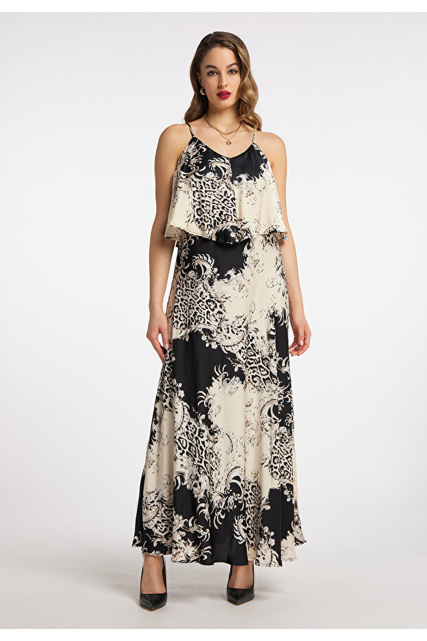 Maxikleid mit Allover-Print - 4