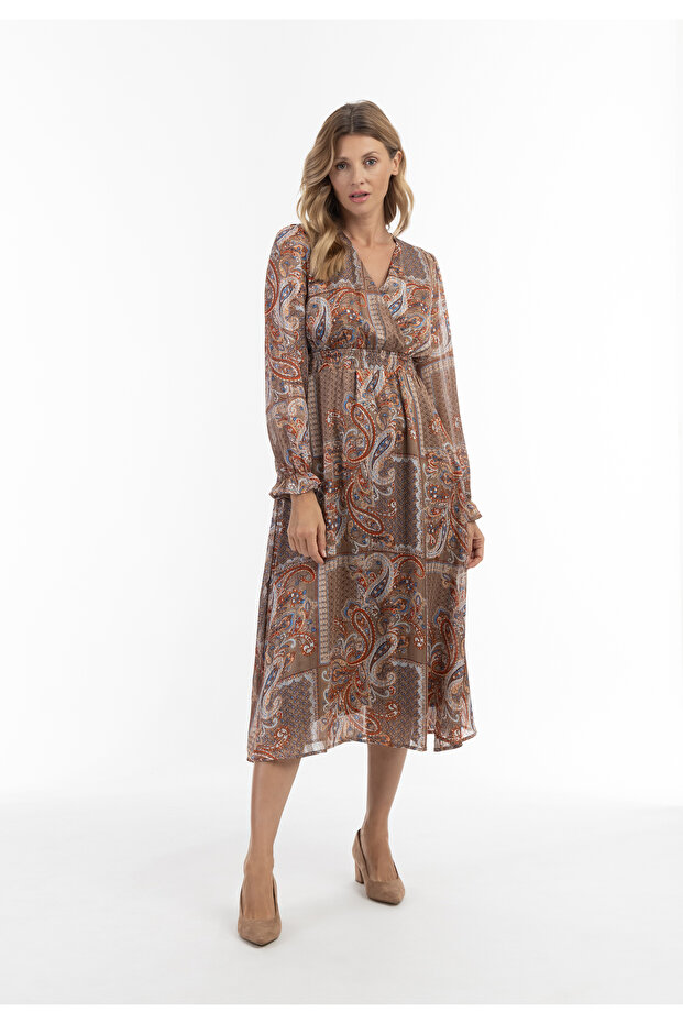 Maxikleid mit Paisley-Print - 4