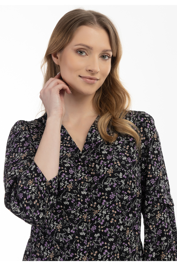 Midikleid mit Blumenprint - 5