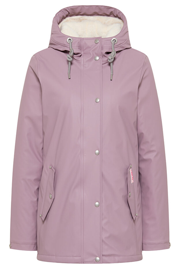 Regenjacke mit Webpelzfutter - 2