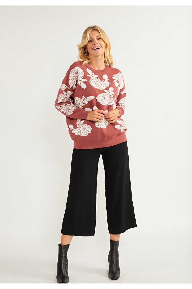 Pullover mit Perlen - 1