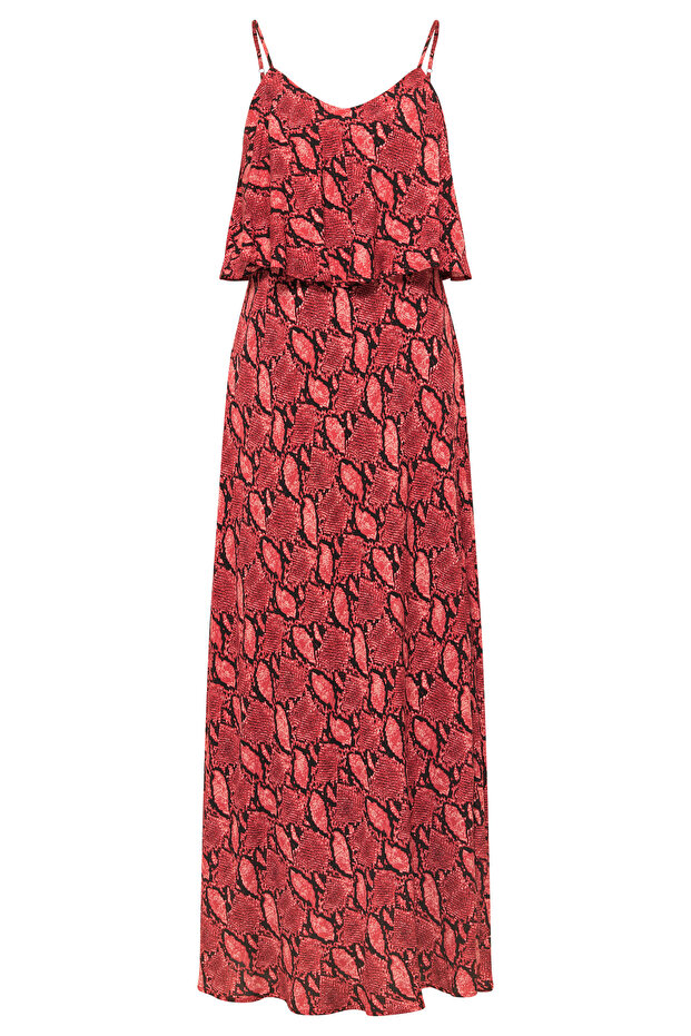 Maxikleid mit Schlangen-Print - 3