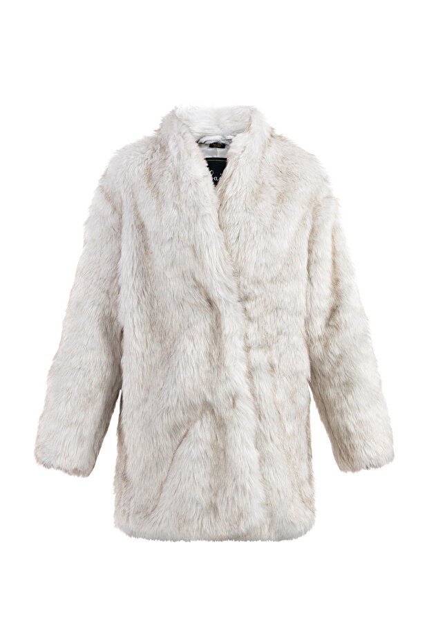 Faux Fur Mantel - 2