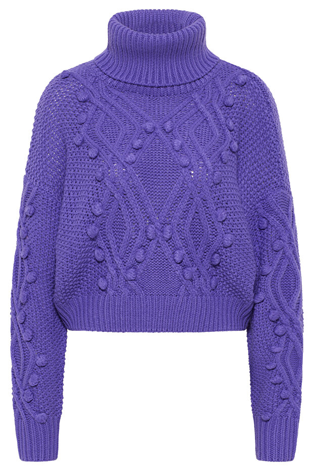 Strick Rollkragenpullover - 2