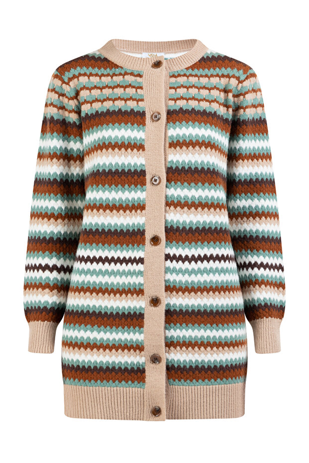 Damen Strickjacke mit Knöpfen - 2