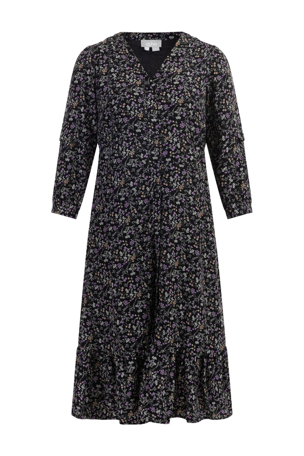 Midikleid mit Blumenprint - 3