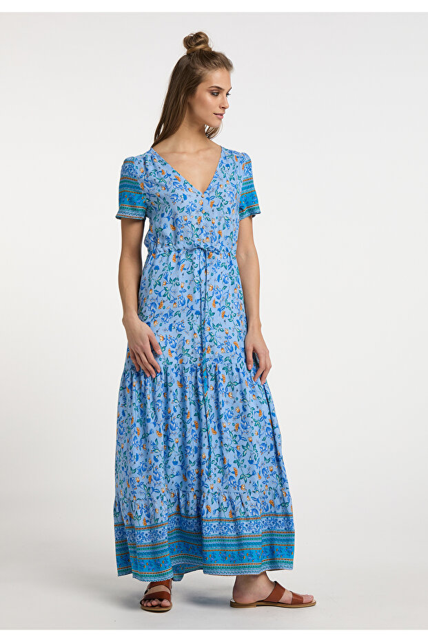 Maxikleid mit Blumenprint - 1