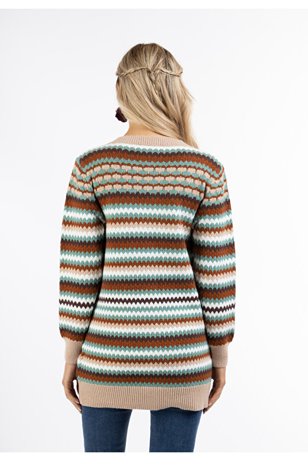 Damen Strickjacke mit Knöpfen - 4