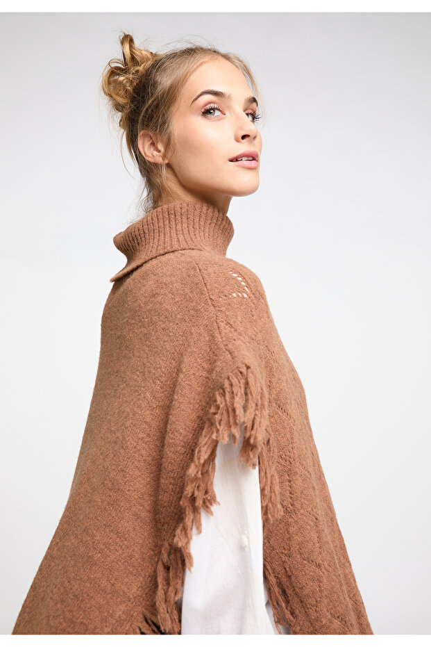 Strick Poncho - 5