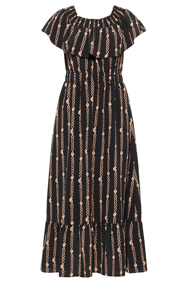 Maxikleid mit Allover-Print - 3