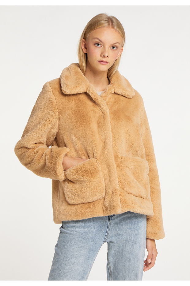 Jacke aus Kunstfell - 3