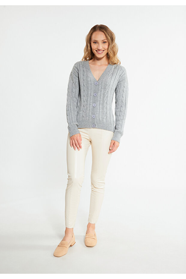 Strickjacke mit Knöpfen - 1