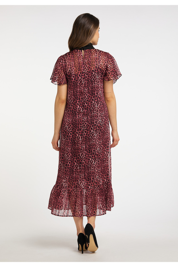 Midikleid mit Leoprint - 2