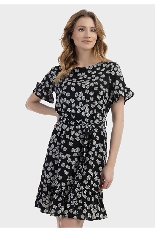 Midikleid mit Rüschen - 3