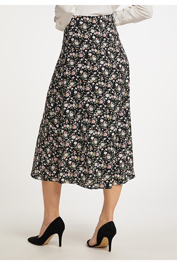 Midirock mit Blütenprint - 4