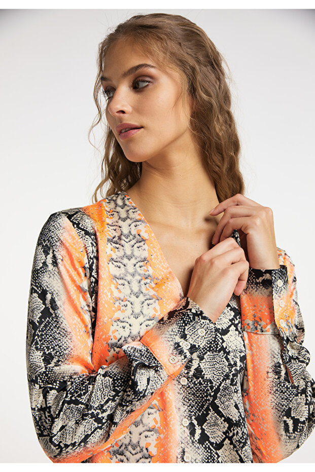Kleid mit Reptilprint - 5