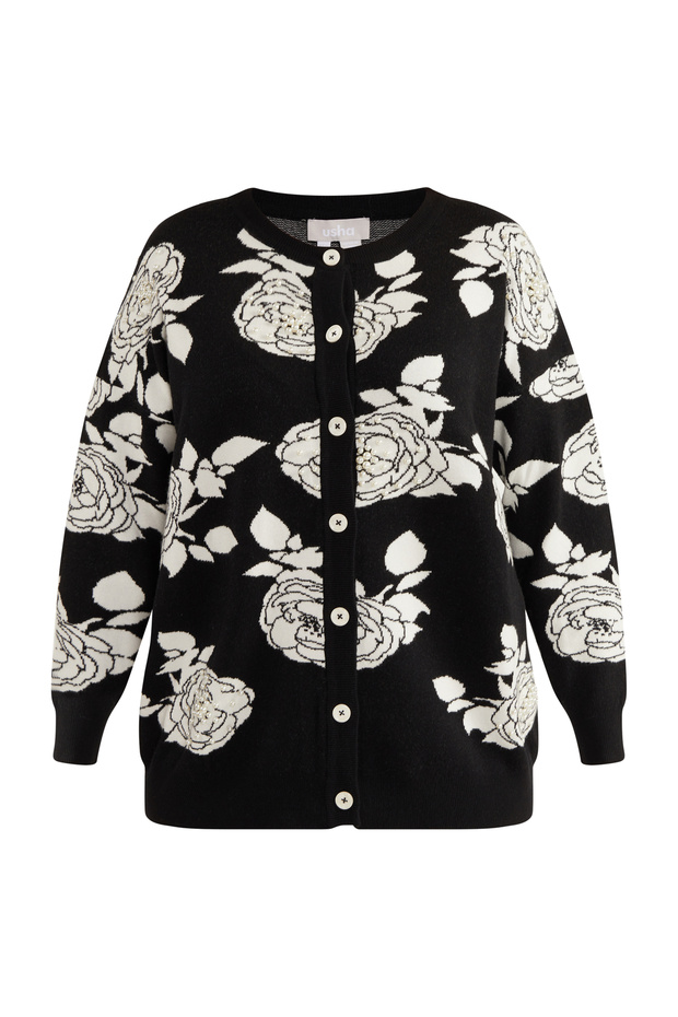 Strickjacke mit Perlen - 2