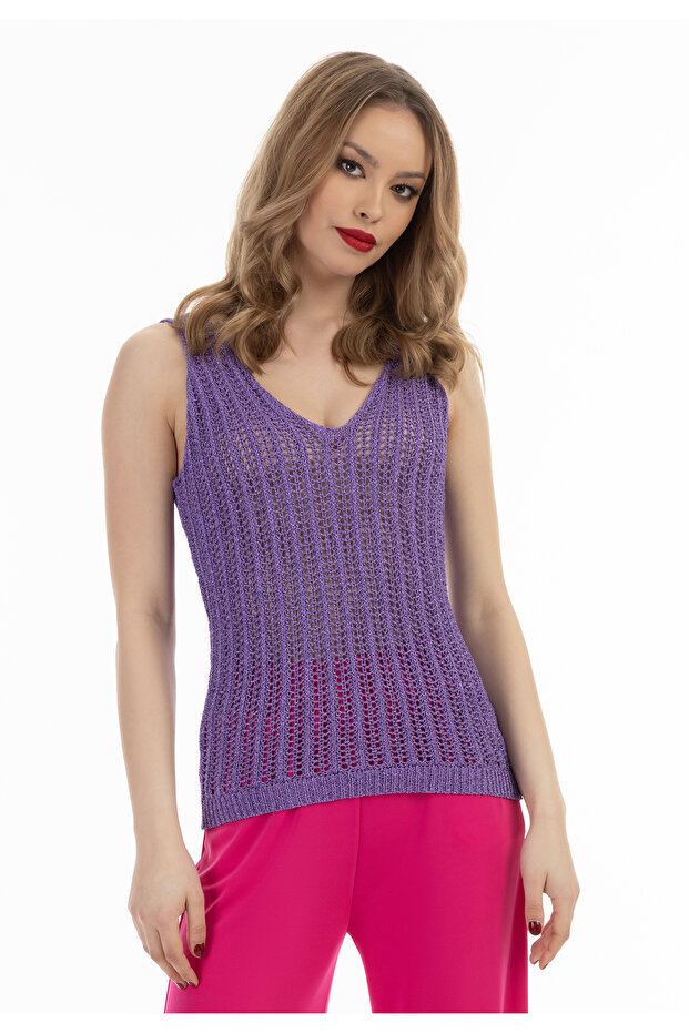 Stricktop mit Effektgarn - 3