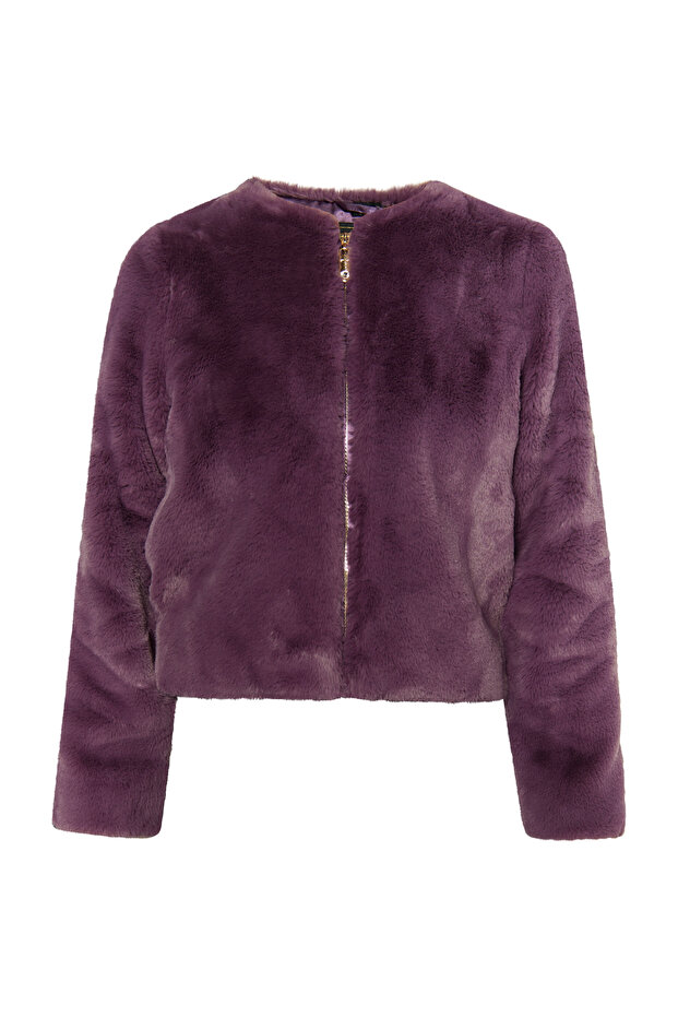 Faux Fur Jacke - 2