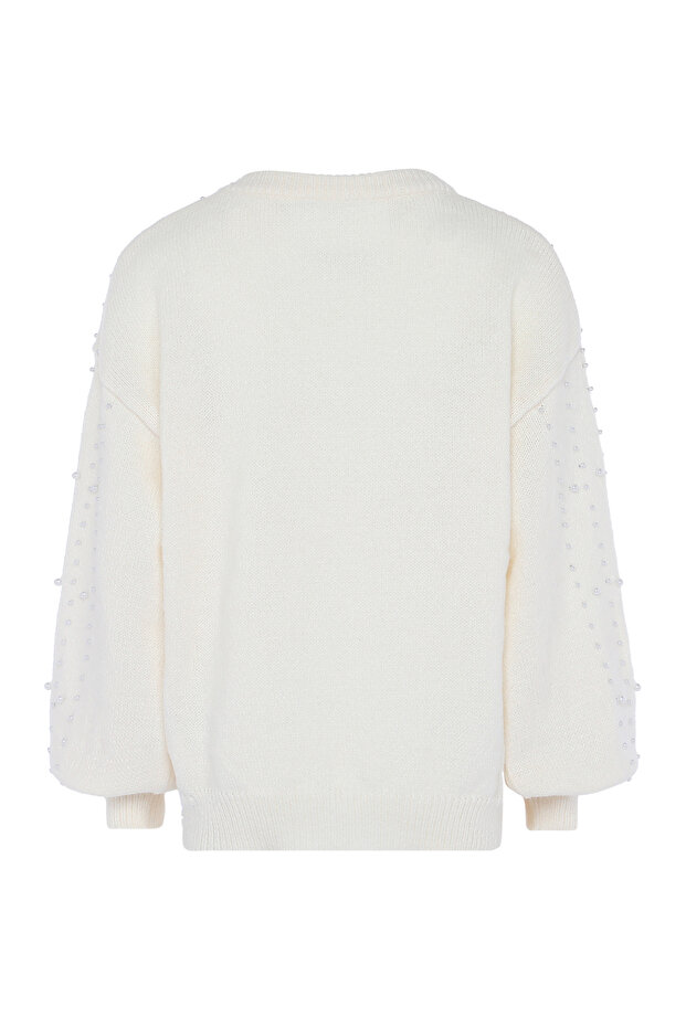 Pullover mit Perlen - 2