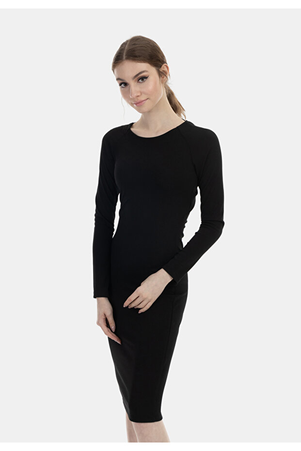 Langarmkleid midi - 3