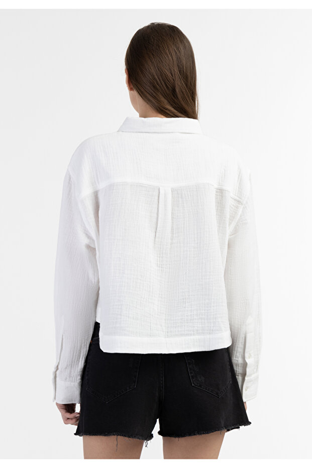 Langarm Bluse - 4