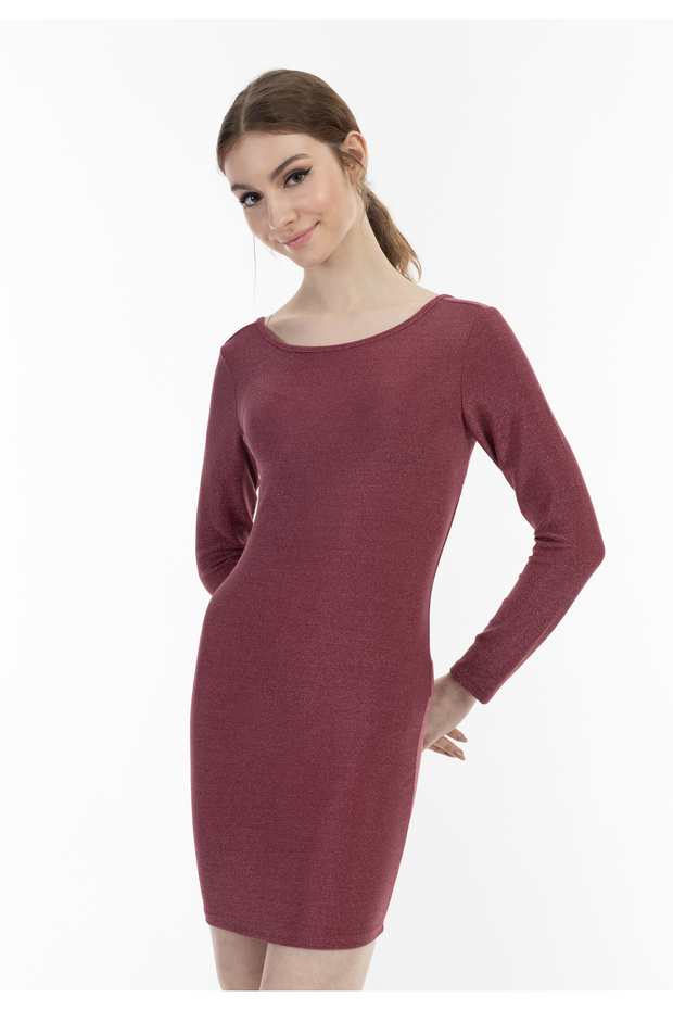 Μίνι Strick Langarmkleid - 3